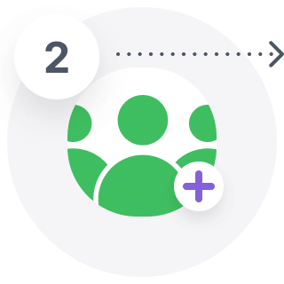 You invite your clients to join Smartcat