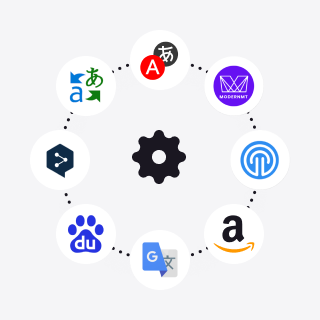 8 translation engines in 1 interface